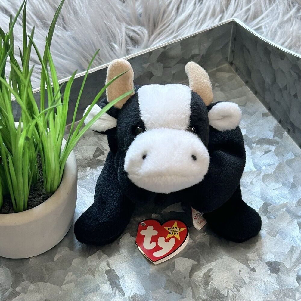 Ty Beanie Baby "Daisy” The Cow Stuffed Animal Plush Toy Vintage 1994